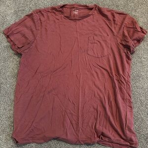 J. Crew Red Short Sleeve Tee
